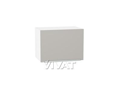 Шкаф верхний горизонтальный Фьюжн 500 Silky Light Grey / Белый