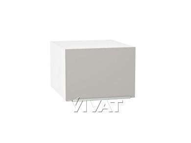 Шкаф верхний горизонтальный с увеличенной глубиной Фьюжн 510 Silky Light Grey / Белый