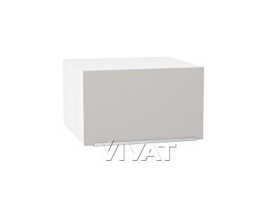 Шкаф верхний горизонтальный с увеличенной глубиной Фьюжн 610 Silky Light Grey / Белый
