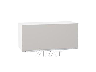 Шкаф верхний горизонтальный Фьюжн 800 Silky Light Grey / Белый