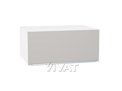 Шкаф верхний горизонтальный с увеличенной глубиной Фьюжн 810 Silky Light Grey / Белый
