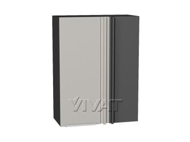 Шкаф верхний прямой угловой Фьюжн 700Н Silky Light Grey / Graphite
