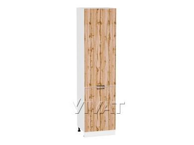 Шкаф пенал Флэт 600Н (для верхних шкафов 920) Wotan Oak 2S /Белый