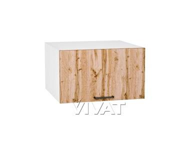 Шкаф верхний горизонтальный с увеличенной глубиной Флэт 610 Wotan Oak 2S / Белый