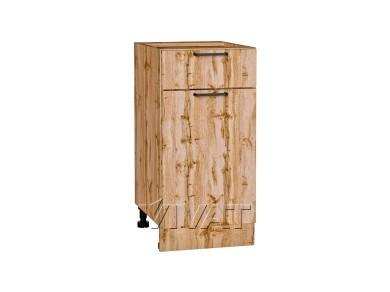 Шкаф нижний с 1 ящиком Флэт 400 Wotan Oak 2S / Дуб Вотан