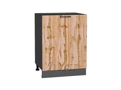 Шкаф нижний под мойку Флэт 600М Wotan Oak 2S / Graphite