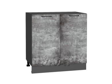 Шкаф нижний под мойку Флэт 800 Temple Stone 2S / Graphite