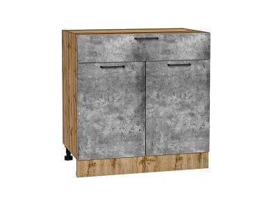 Шкаф нижний с 1 ящиком Флэт 800 Temple Stone 2S / Дуб Вотан