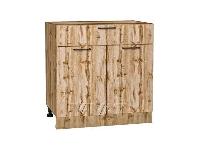 Шкаф нижний с 1 ящиком Флэт 800 Wotan Oak 2S / Дуб Вотан