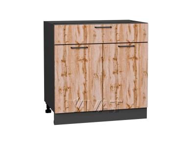 Шкаф нижний с 1 ящиком Флэт 800/G Wotan Oak 2S
