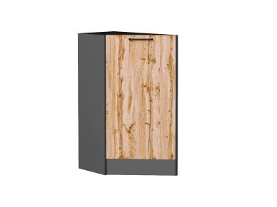 Шкаф нижний торцевой Флэт 300 (прав.) Wotan Oak 2S / Graphite
