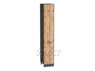 Шкаф пенал Флэт 400Н (для верхних шкафов 920) Wotan Oak 2S / Graphite