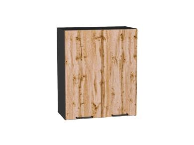 Шкаф верхний Флэт 600 Wotan Oak 2S / Graphite