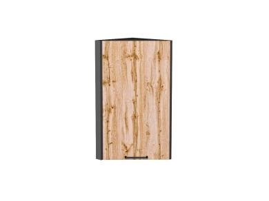 Шкаф верхний торцевой Флэт 300 Wotan Oak 2S / Graphite