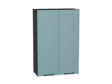 Шкаф верхний Флэт 600Н Grey-green In 2S / Graphite
