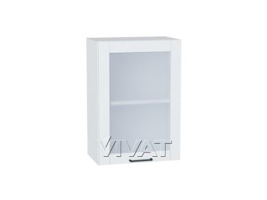Шкаф верхний со стеклом Флэт 500 White In 2S / Белый
