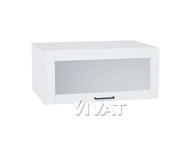 Шкаф верхний горизонтальный с увеличенной глубиной со стеклом Флэт 810 White In 2S / Белый