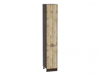 Шкаф пенал Флэт 400Н (для верхних шкафов 920) Wotan Oak 2S / Graphite