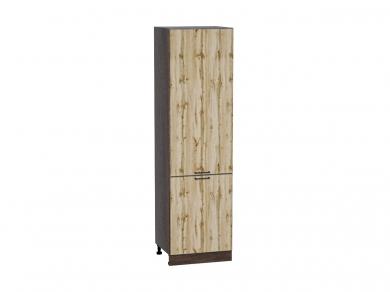 Шкаф пенал Флэт 600 (для верхних шкафов 720) Wotan Oak 2S / Graphite