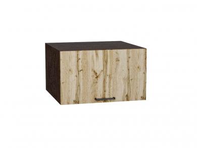 Шкаф верхний горизонтальный с увеличенной глубиной Флэт 610 Wotan Oak 2S / Graphite