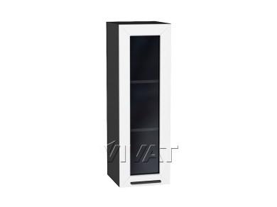 Шкаф верхний со стеклом Глетчер 300Н Айленд Силк / Graphite