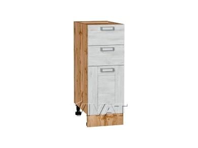 Шкаф нижний с 3-мя ящиками Лофт 300 Nordic Oak / Дуб Вотан