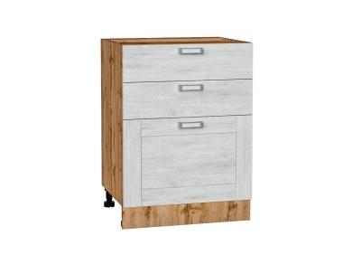 Шкаф нижний с 3-мя ящиками Лофт 600/Д Nordic Oak