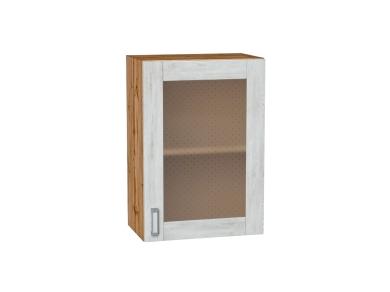 Шкаф верхний со стеклом Лофт 500/Д Nordic Oak