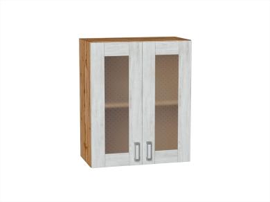 Шкаф верхний со стеклом Лофт 600/Д Nordic Oak