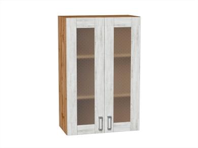 Шкаф верхний со стеклом Лофт 600Н/Д Nordic Oak