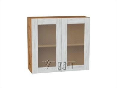 Шкаф верхний со стеклом Лофт 800/Д Nordic Oak