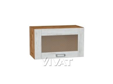 Шкаф верхний горизонтальный со стеклом Лофт 600/Д Nordic Oak