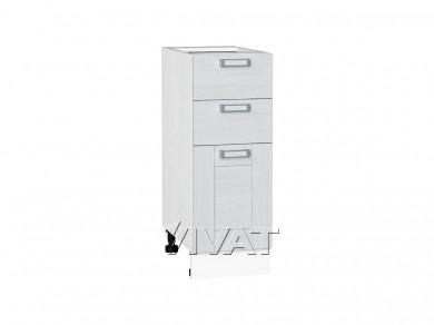 Шкаф нижний с 3-мя ящиками Лофт 300 Snow Veralinga / Белый