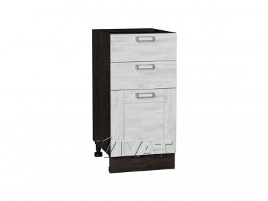 Шкаф нижний с 3-мя ящиками Лофт 400 Nordic Oak / Graphite