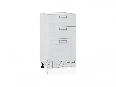 Шкаф нижний с 3-мя ящиками Лофт 400 Snow Veralinga / Белый