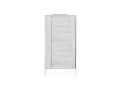 Шкаф нижний торцевой Лофт 300 Nordic Oak / Белый