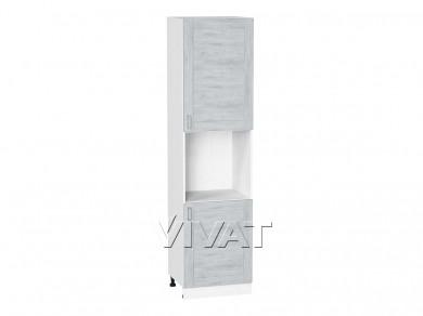 Шкаф пенал под бытовую технику Лофт 600Н (для верхних шкафов 920) Nordic Oak / Белый