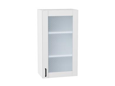 Шкаф верхний со стеклом Лофт 500Н Super White / Белый
