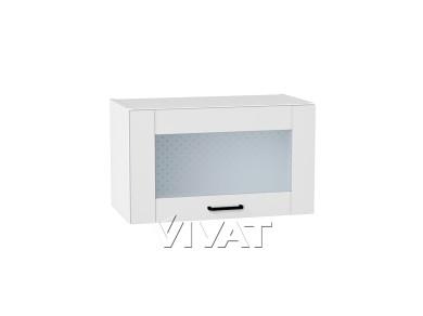 Шкаф верхний горизонтальный со стеклом Лофт 600/Б Super White