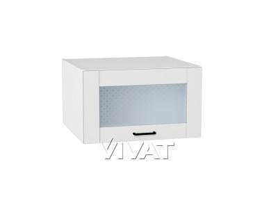 Шкаф верхний горизонтальный со стеклом Лофт 610/Б Super White