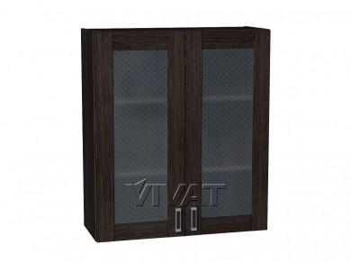 Шкаф верхний со стеклом Лофт 800Н Wenge Veralinga / Венге