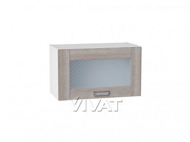 Шкаф верхний горизонтальный со стеклом Лофт 600/Б Cappuccino Veralinga