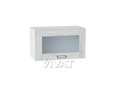 Шкаф верхний горизонтальный со стеклом Лофт 600/Б Nordic Oak