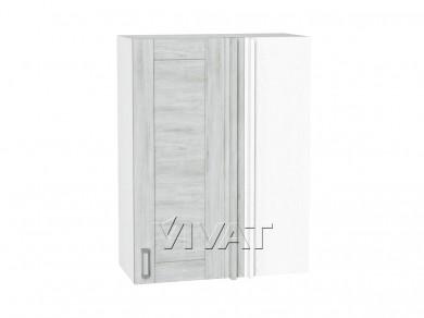 Шкаф верхний прямой угловой Лофт 700Н Nordic Oak / Белый