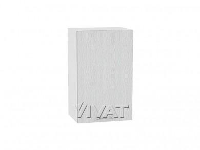 Шкаф верхний Валерия-М 450Н Серый металлик дождь светлый / Белый