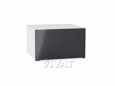Шкаф верхний горизонтальный с увеличенной глубиной Фьюжн 610 Anthracite / Белый
