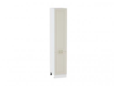 Шкаф пенал Ницца 400 (для верхних шкафов 720) Агат / Белый
