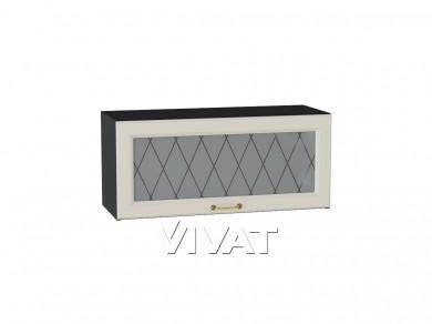 Шкаф верхний горизонтальный со стеклом Ницца 800/G Агат