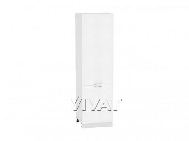 Шкаф-пенал Валерия-М 600Н (для верхних шкафов 920) Белый металлик / Белый