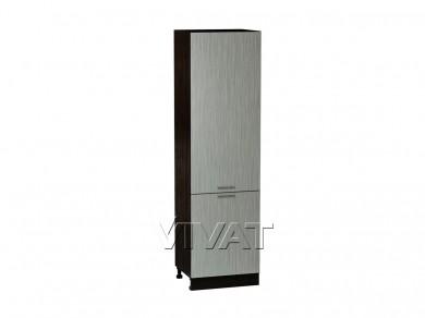Шкаф-пенал Валерия-М 600 (для верхних шкафов 720) Серый металлик дождь светлый / Graphite